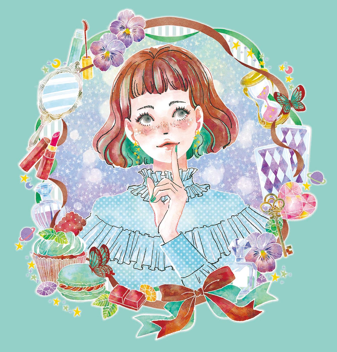 クリエポメインビジュアル/女の子のイラスト