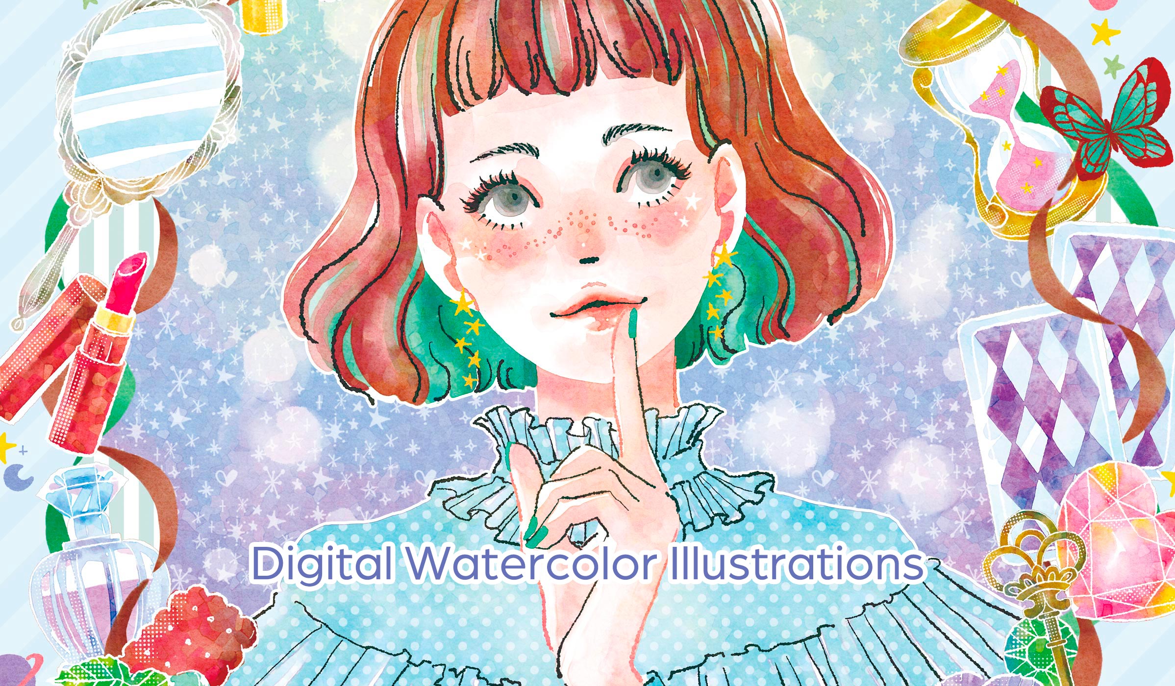 Digital Watercolor Illustrations