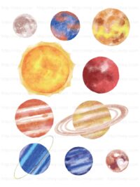 「私」の新しい魅力を見つける星占いの手引書-惑星のイラスト