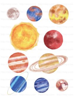 「私」の新しい魅力を見つける星占いの手引書-惑星のイラスト